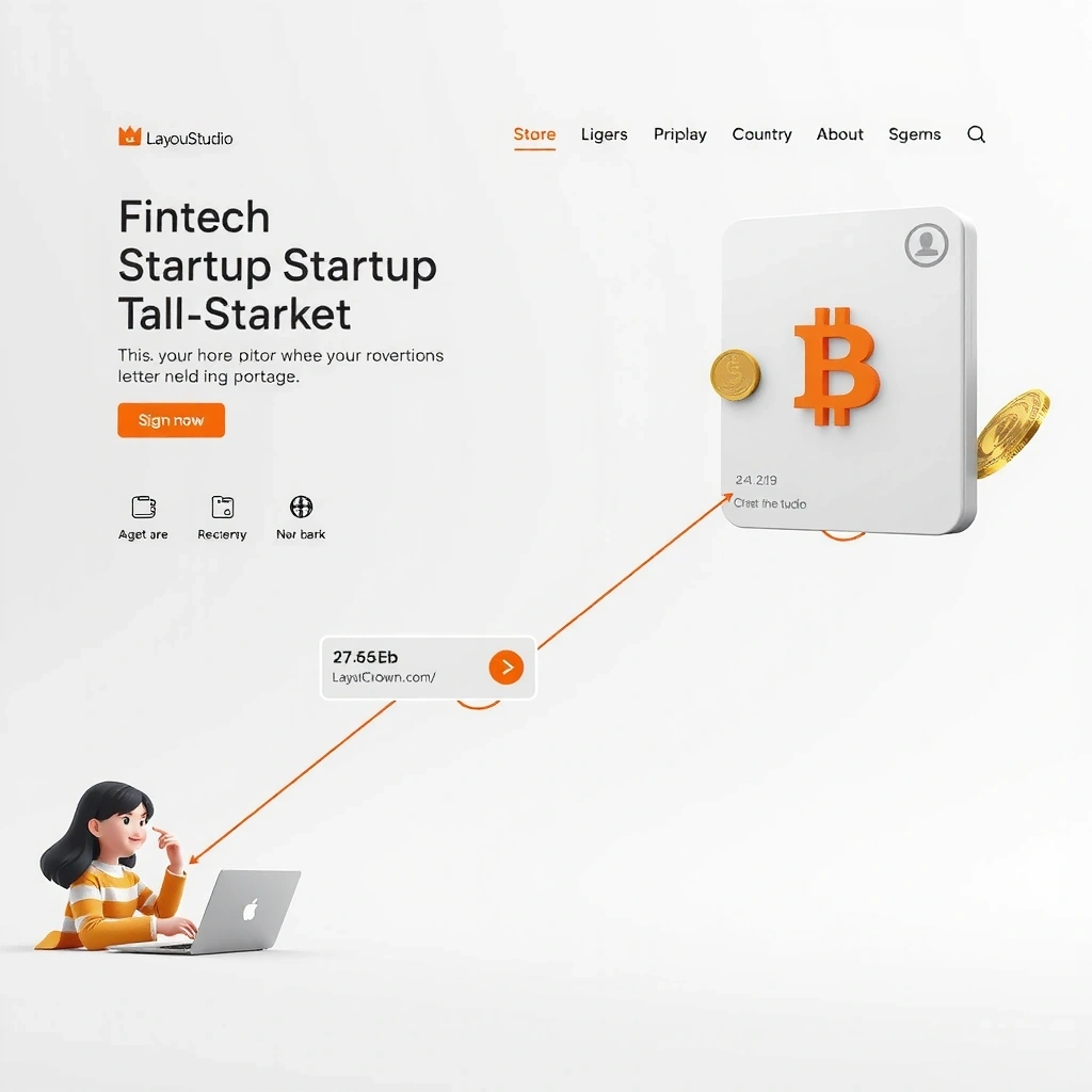 Fintech startup website design