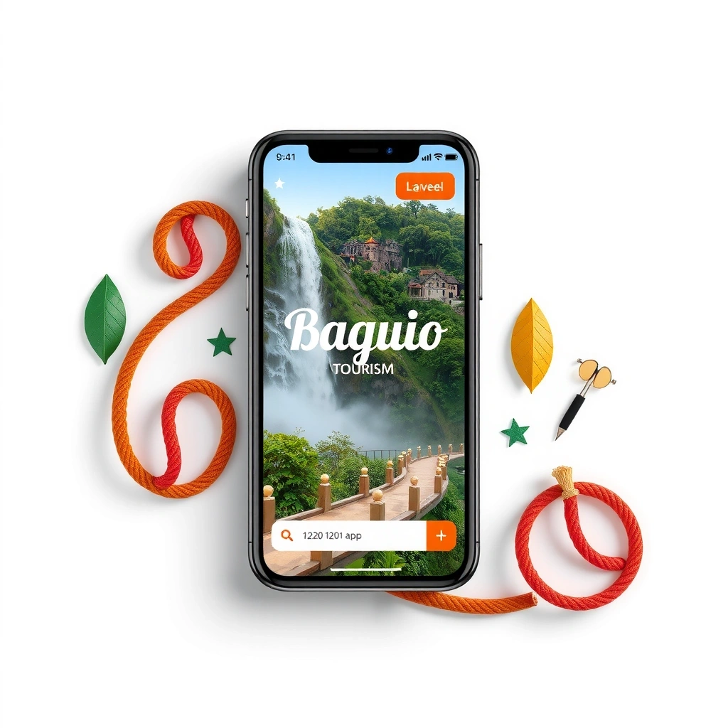 Travel mobile app design for Baguio tourism